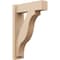 Ekena Millwork 5 1/2-in W x 16-in D x 24-in H Funston Block Rough Cedar Woodgrain TimberThane Outlooker, Primed Tan OUTUR055X16X24FST44RCPR - alternate 1